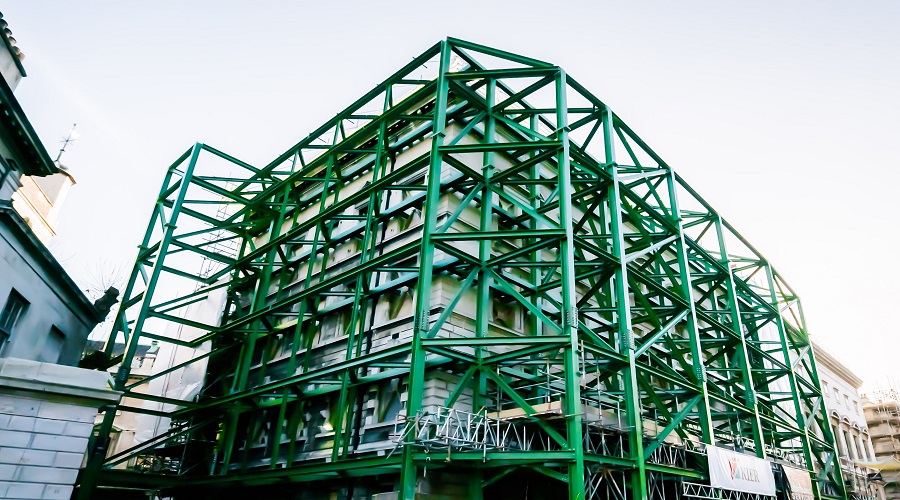 circular economy, St Bartholomew's Hospital steel